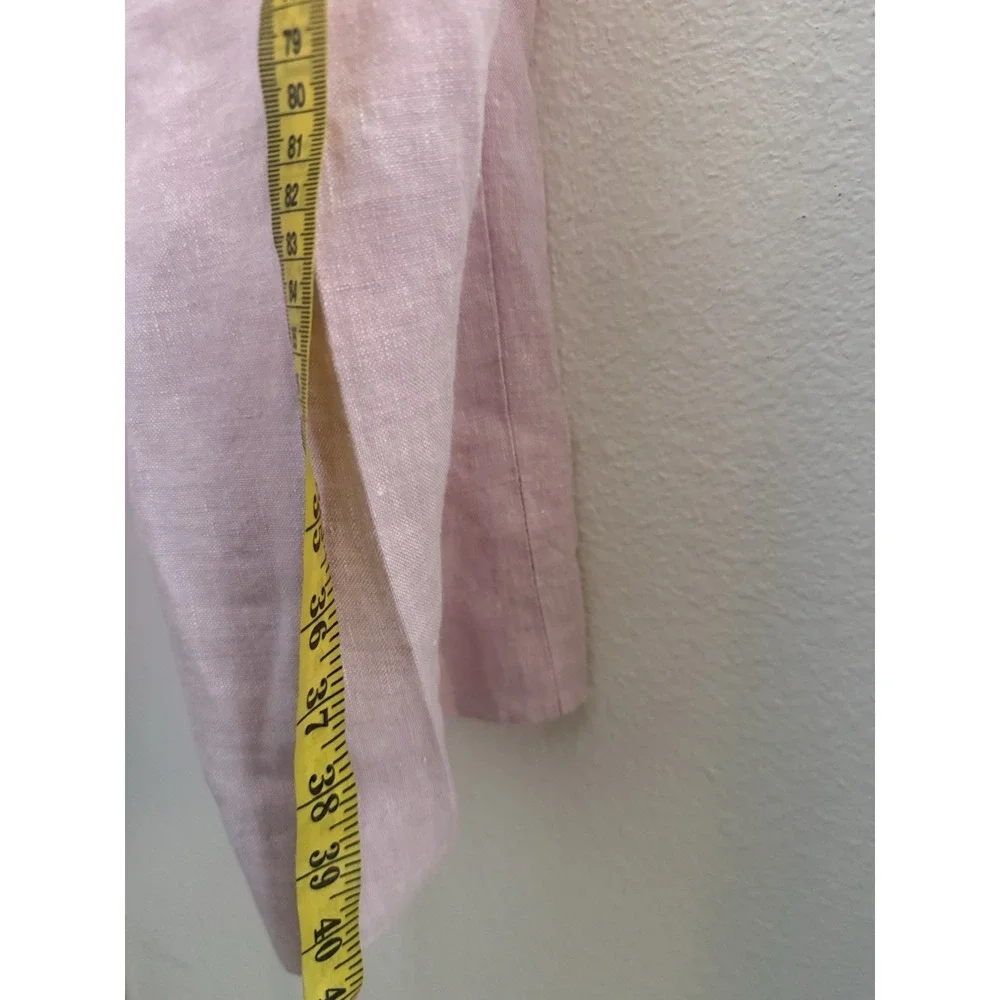 JOSEPH ABBOUD 100% Linen Pink Flat Front‎ Dress Pants Sz 42 X 30 Clean Golf